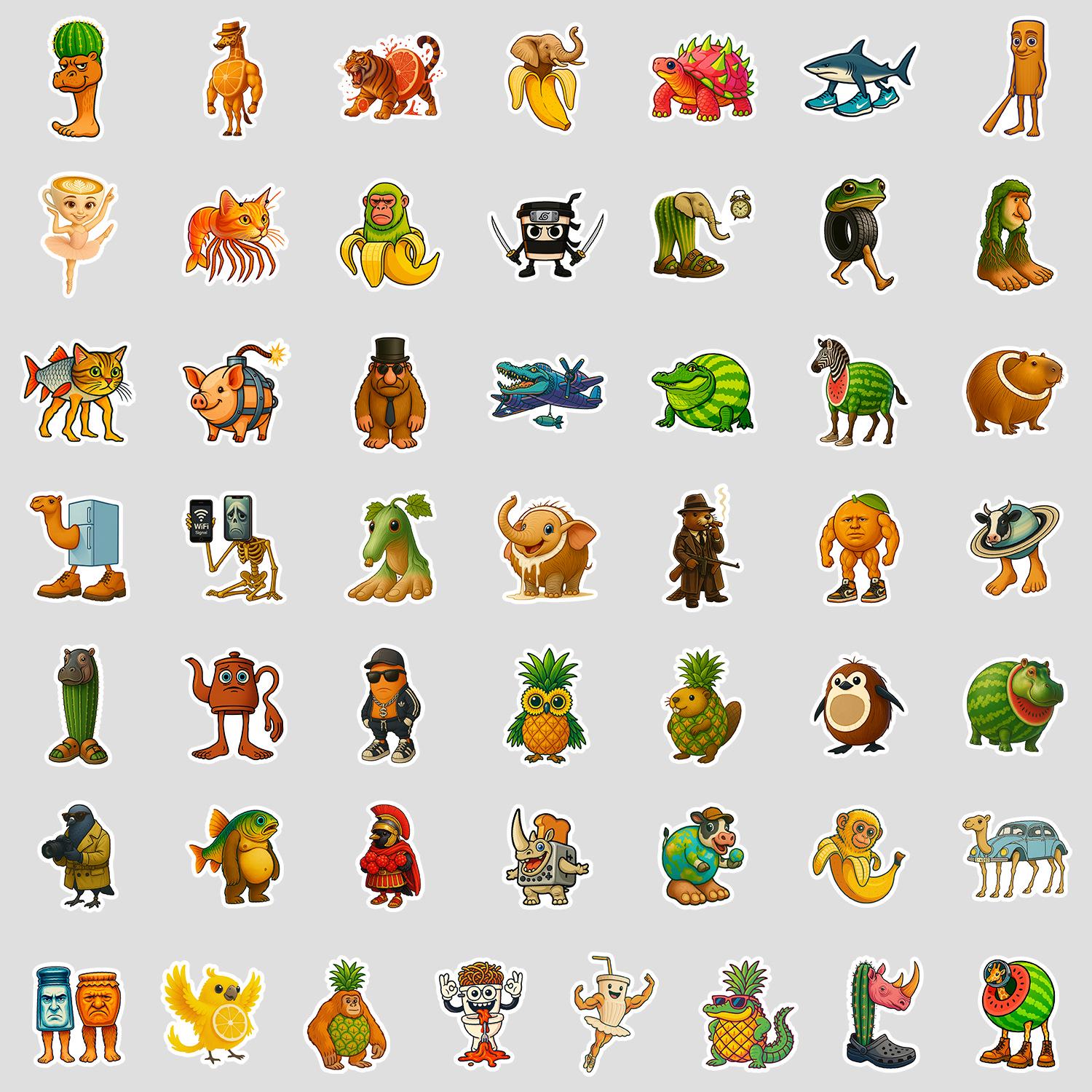 50 Водонепроницаемых Декоративных Наклеек в Скандинавском Стиле Шань Хай Цзин для Бутылок с Водой, Телефонов и Ноутбуков