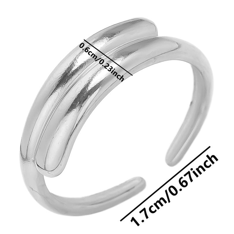 1/5pcs Silver Color Snake Beads Round Heart Stainless Steel Rings For Women Men Accessories Vintage Jewelry Finger Ring Anillos