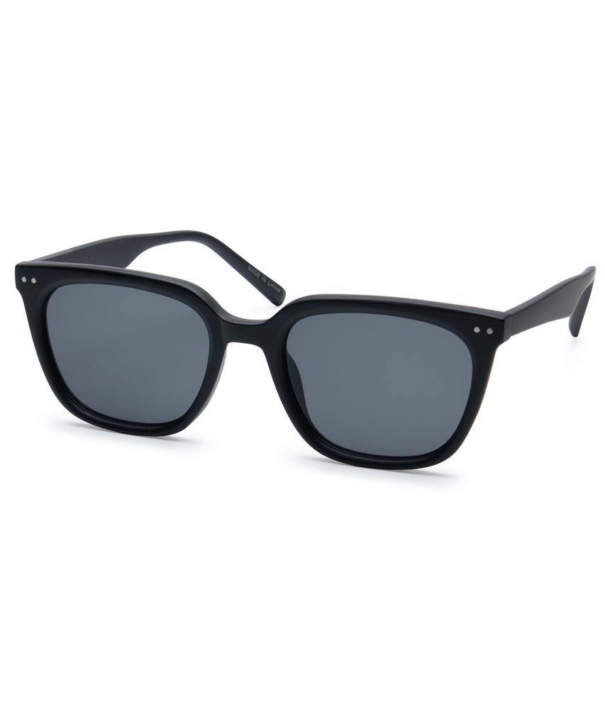 Ssiellonda D102 Uv Protection Square Horn-Rimmed Sunglasses Matte Black