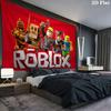 Roblox Wall tapestry, aesthetic printed fabric blanket, suitable for bedroom, living room, and home decor.