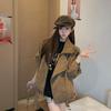2025 Chic Short Suede Jacket: Women's Stylish Lightweight Outerwear for Early Autumn and Spring.