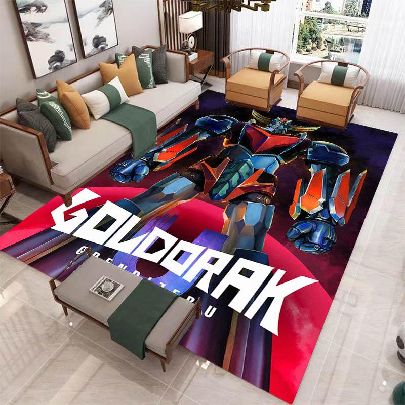 Tapis 3D OVNI ROBO GRENDIZER GOLDORAK Tapis antidérapant Tapis d'extérieur Tapis de zone Tapis de décoration pour la maison la chambre à coucher Tapis pour chambre à coucher Cadeau d'anniversaire