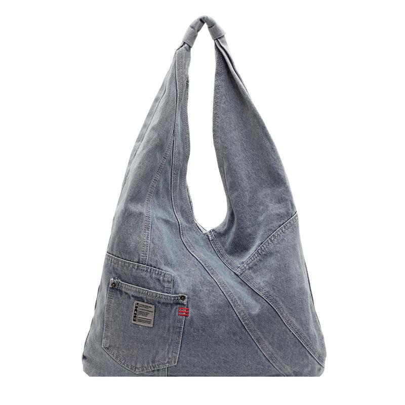 Denim Tote Bag 2025 Autumn and Winter New Lazy Wind Shoulder Bag Women's Large-capacity Versatile Bag