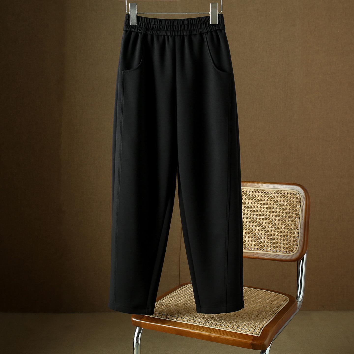

2026 Spring & Autumn Women s High-Waist Harem Pants: Slimming, Loose, Cropped, Hip-Covering Fit 2XL (Upgraded Fabric)