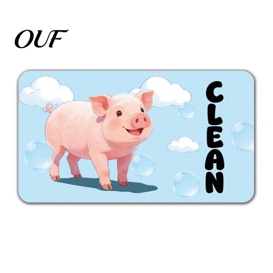 Double-sided Dishwasher Magnet Cartoon Animal Dirty Clean Magnet, Marker Magnetic Indicator, Dish Washing Machine Decoration Waterproof