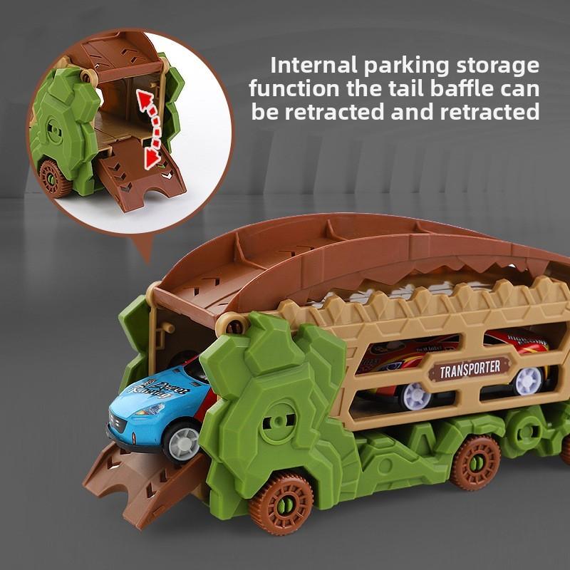 Dinosaur Shape Folding Track Car For Kids With Transforming Features And Interactive Play