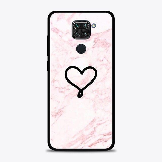 Husa de telefon cu flori de marmura roz pentru Xiaomi Redmi Note 11 9 8 10 Pro 9s 8t 7 10pro Max Husa pentru Redmi 11 9 9c 9a 8 8a 7 7a Shell