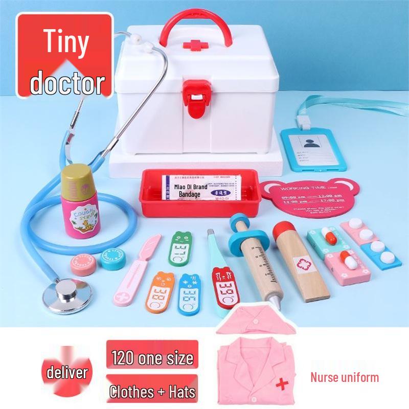 Educational Dollhouse and Hospital Playset for Toddlers and Kindergarten