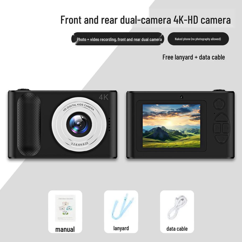 HD Dual Camera Mini DSLR for Students: Children's Multifunctional Photography Camera