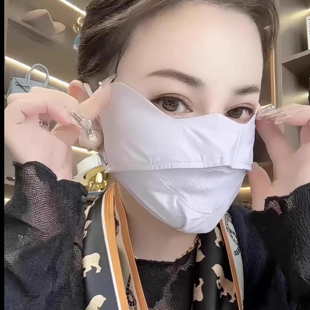 Breathable Mesh UV Protection Full Face Mask: Washable, Anti-Ultraviolet, Spring/Summer Design