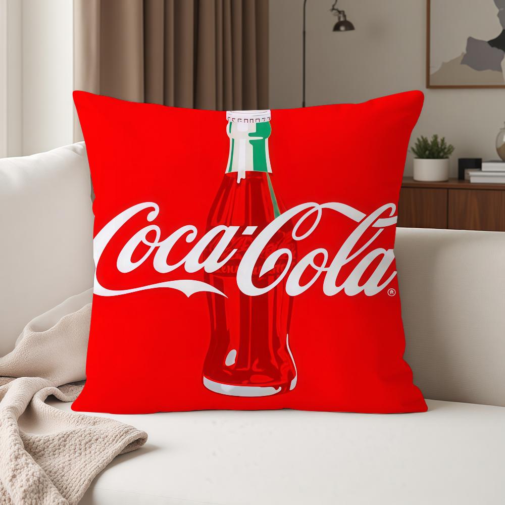 Fashion Print CCoca CCola Pillow Case Suitable For Bedrooms Living Rooms Cars Home Decoration