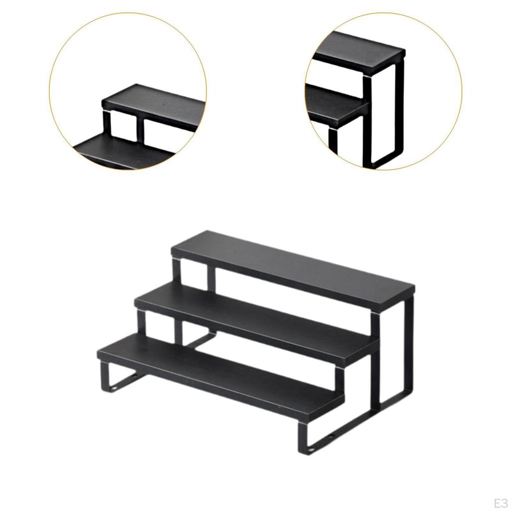 3 Tier Wooden Doll Display Stand, Decorative Cupcake Ideal for Cafe Or Living Room