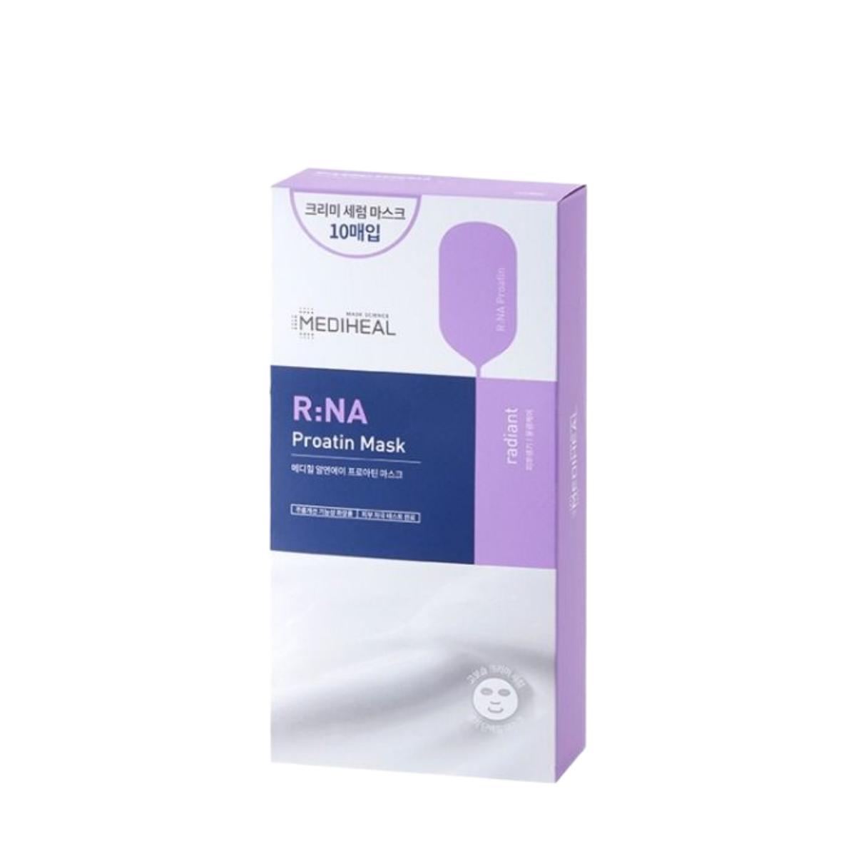 MEDIHEAL R:NA Proatin Mask Brightening Radiance Creamy Sheet Mask 10 Sheets