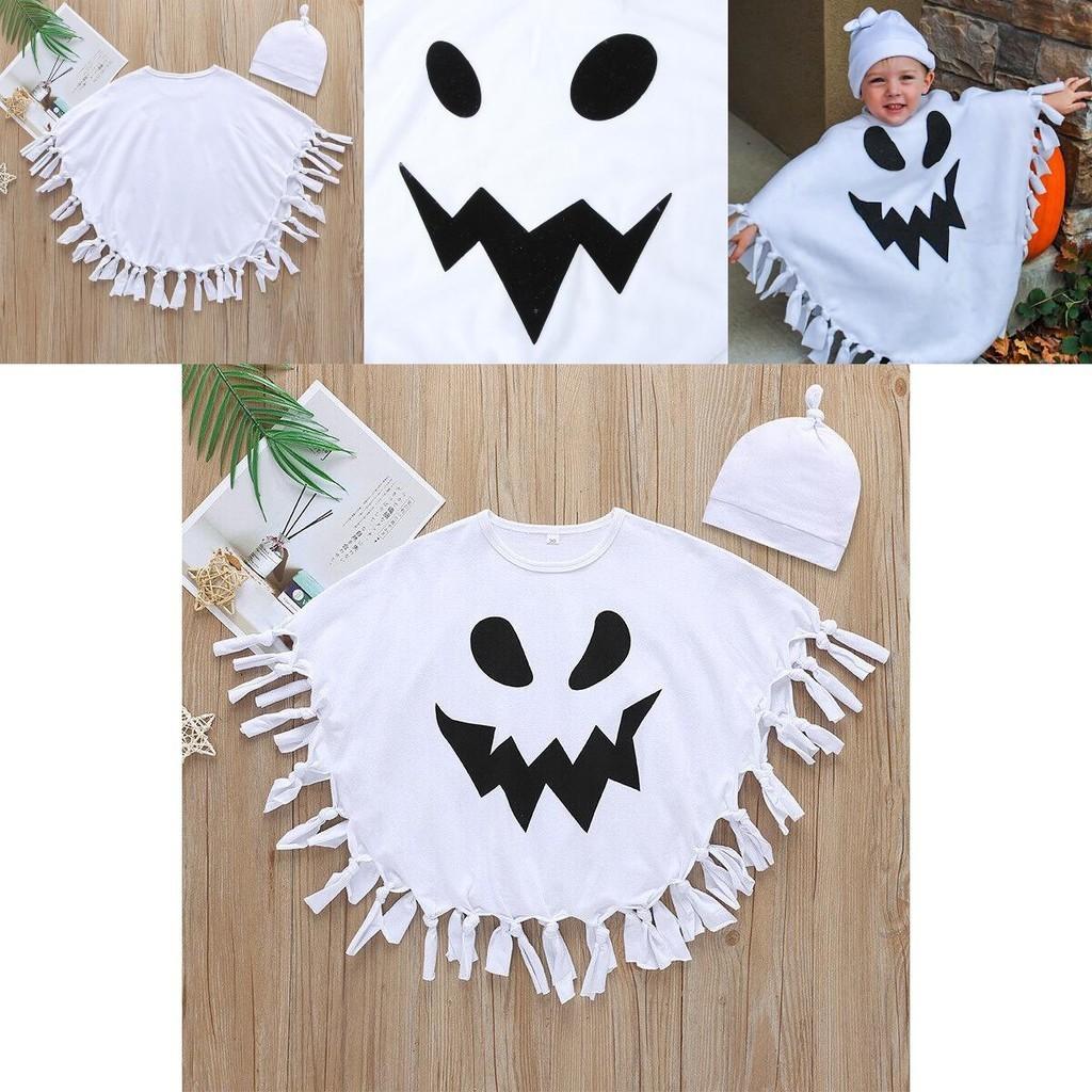 Halloween Ghost Cloak Cape For Kids Cosplay Costumes Party Role Play