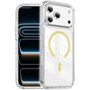 The New Crystal Shield Magnetic Ring Is Suitable for iphone17ProMax High Skin Transparency Mobile Phone Case, Anti-drop Apple 17 Protective Case.