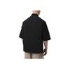 Emporio Armani Solid Color Single Breasted Short Sleeve Shirt Men shirts Black EM001522-AF13810-UC001
