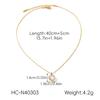 Heart Pendant Necklace Titanium Steel Women Layering Chain Light Luxury Elegant Jewelry Gift for Her