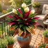UV Resistant Fall Artificial Dragon Blood Tree Fade-Resistant Lush Leaves Fake Foliage Plant Lifelike Real Touch