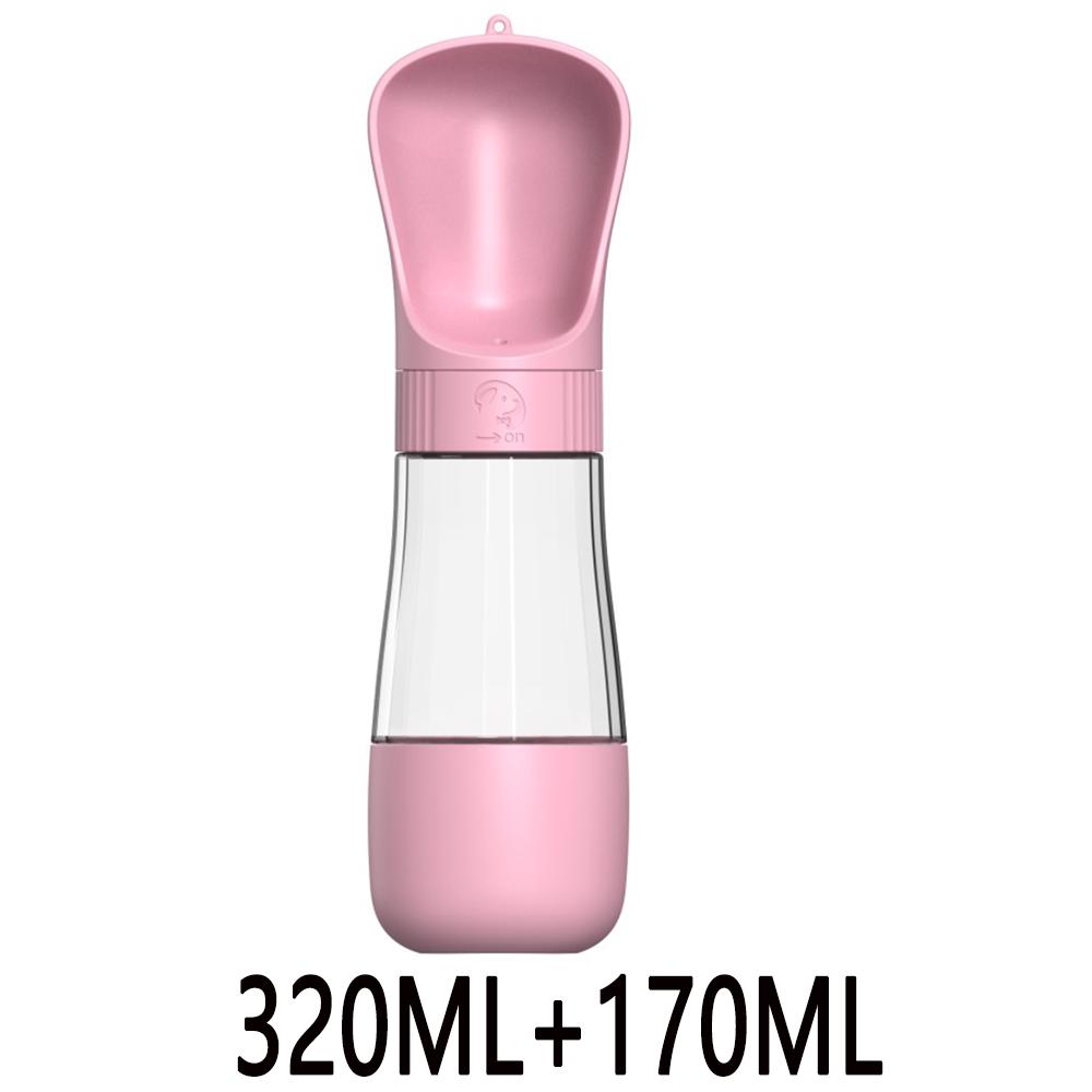 Twist Open Dog Water Bottle Portable Drinking Water Feeding Food Bowl Traveling Walker Dog Accessories Outside Puppy Pet Bottle
