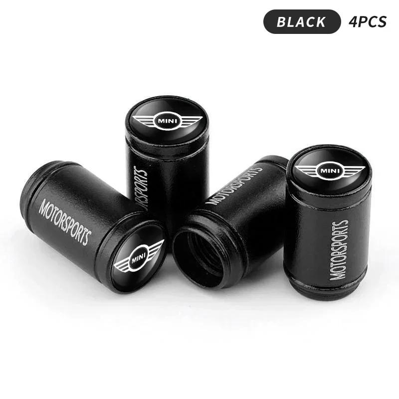 4Pcs 3D Styling Car Wheel Tire Valve Caps Stem Cap Accessories For MINI Cooper JCW WORKS R55 R56 F55 F56 R57 R58 R59 R60 dymfu11