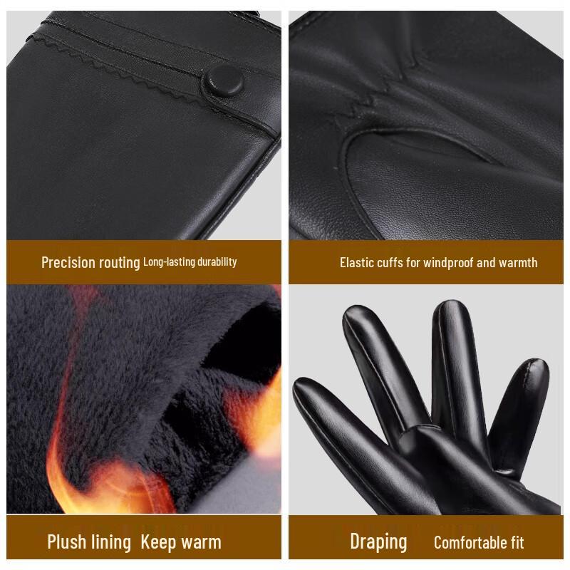 Women's Winter Sheepskin Touchscreen Riding Gloves