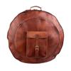 Unisex Goat Leather Bag Handmade Vintage Leather Brown Bag Travel Bag