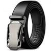 Trendy Youth & Middle-Aged Men's Genuine Leather Automatic Buckle Belt - Korean Style for Casual & Business Wear