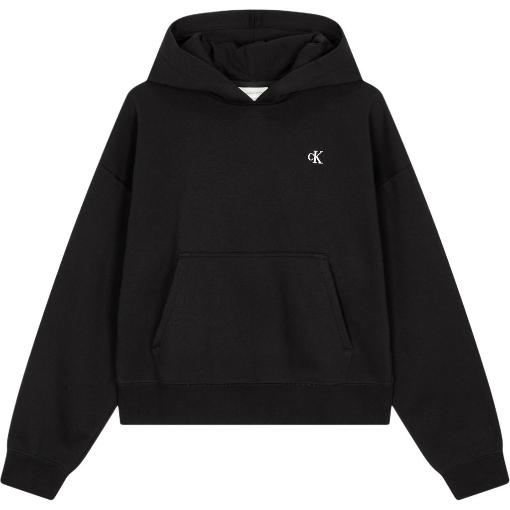 Calvin Klein Fall Solid Logo Hoodie Women Hoodies Black 40WI255-UB1