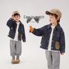 JELLYBABY Boys' Pocket Style Fade-Resistant Denim Jacket