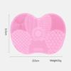 Almofada de Limpeza para Pincéis de Maquiagem de Silicone Multicor em Formato de Maçã com Ventosa Almofada de Limpeza para Pincéis de Beleza Ferramenta de Beleza Almofadas de Limpeza