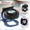 HOT SALE 25X Loupe Magnifier With 6 Light, USB Three-Folding Desktop Portable Metal Eye Loupe Scale Sewing Magnifing Glass
