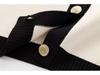 Women's European/American Color Block Knit Top, Round Neck, Short Sleeve, Autumn Collection.