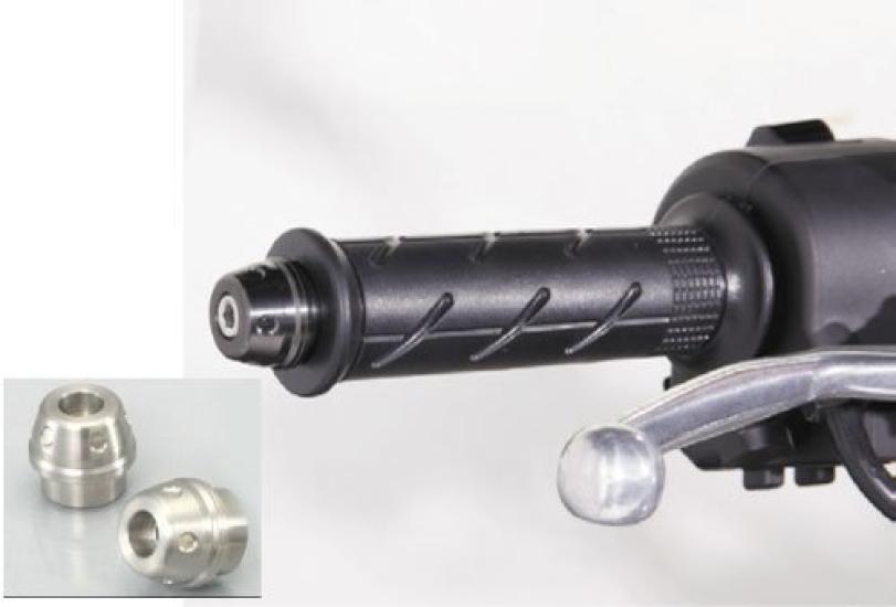 KITACO Bar End Cap Set Left and PCX125 Stainless Steel (1 Right) 506-0600100