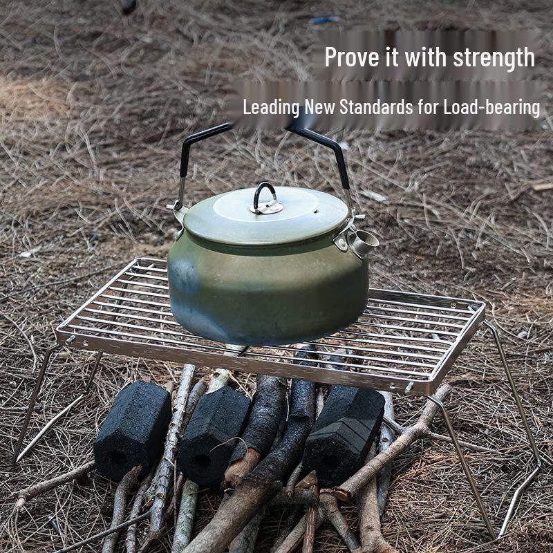 OEING Portable Folding Stainless Steel Grill Rack