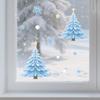 1/2/3/4/6/9 Sheets Winter Snowman Santa Claus Snowflake Static Electricity Decals Christmas Window Stickers Ornaments Xmas Decor
