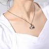 Cazador Hair Stylist Pendant Scissors Comb Chain Necklaces Stainless Steel Necklace Punk Trendy Jewelry for Women Birthday Gift