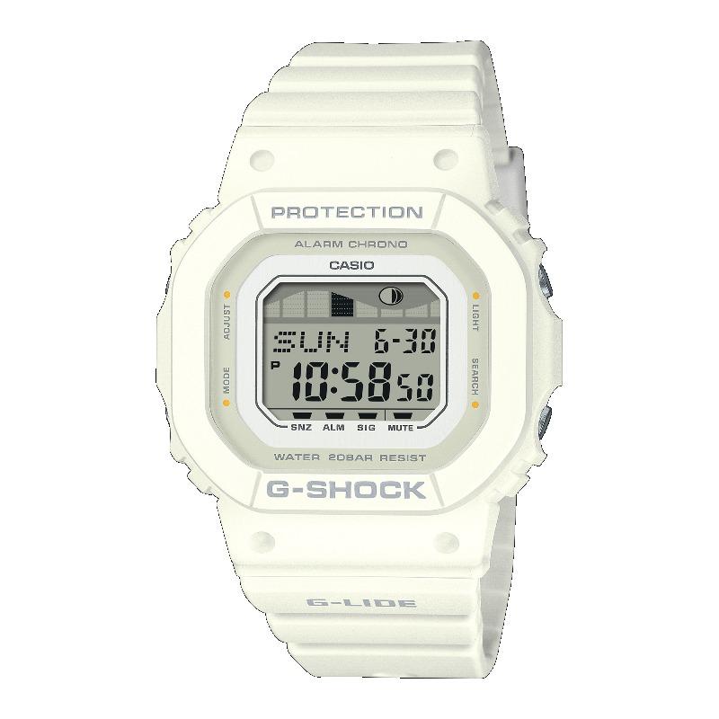 Casio G-SHOCK Men s Resin 200M Water Resistant Shock Resistant Alarm Quartz Watch GLX-S5600-7B белый