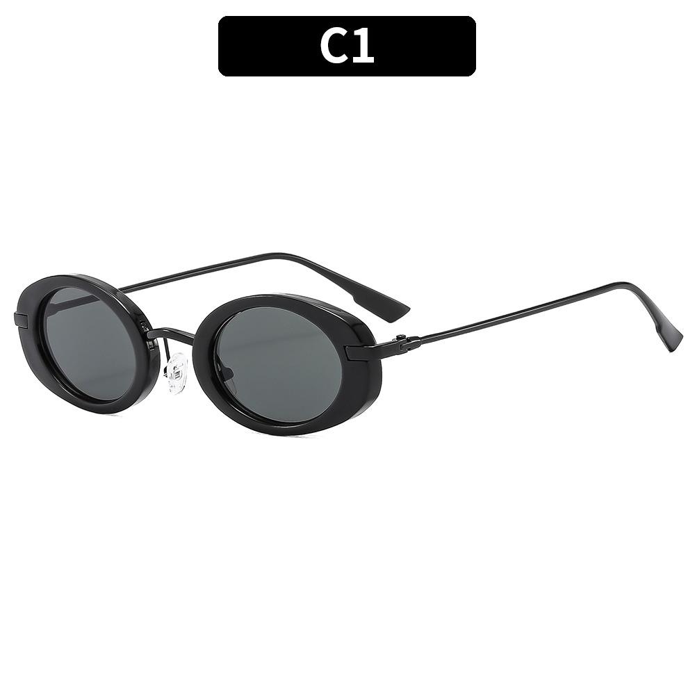Rimless Sunglasses Women Luxury Brand Metal Frame Black Small Oval Sun Glasses Unsiex Elegant Shades UV400