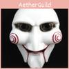 Multi-function Saw Puppet Mask Featuring Scary Horror Design For Unisex Cosplay