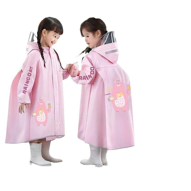 Children's Raincoat for Kindergarten & Primary School Students - Space 2025 Design with Backpack Compatibility