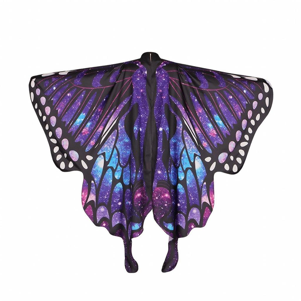 Butterfly Cape with Face Piece and Headband One-Size 3-Piece Set Comfortable