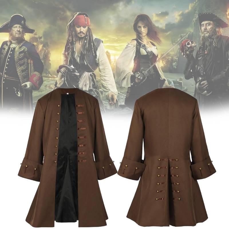 Elegantes Pirates of the Caribbean Piratenkostüm für Erwachsene mit einzigartigem Renaissance-Design