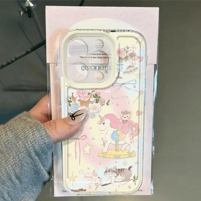 Unicorn Bow Phone Case for iPhone 15/14/13/12/11/PRO/PROMAX/XSMAX/XR/XS