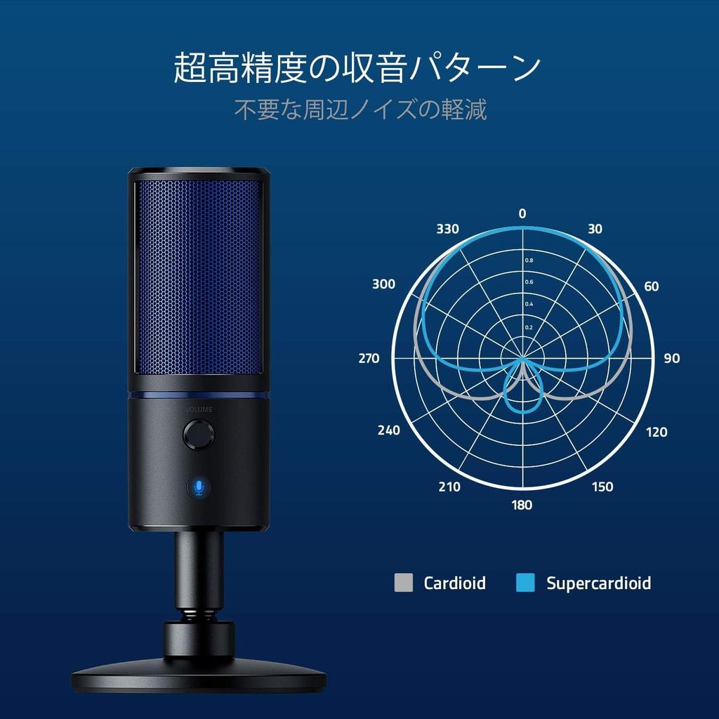 USB Condenser Microphone for Streaming, Live Commentary, and Game Commentary Unidirectional Compatible with PS4, PS5, Windows, and Mac