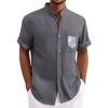 Men'S Casual Loose Short Sleeved Printed Shirt With Fashionable Top