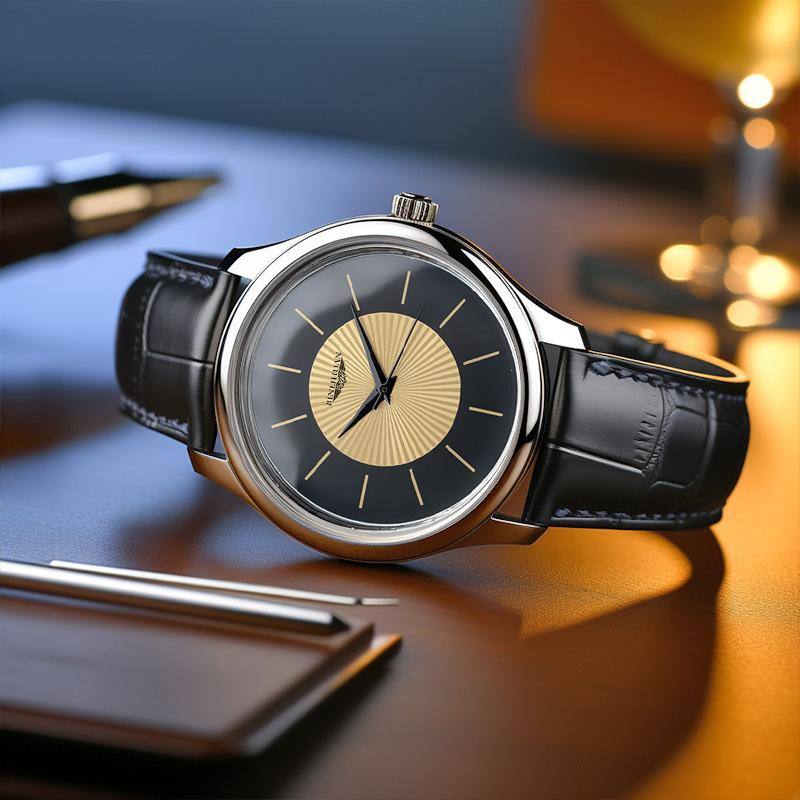 Simple Wristwatch Business Men Quartz Clock Leather Watches