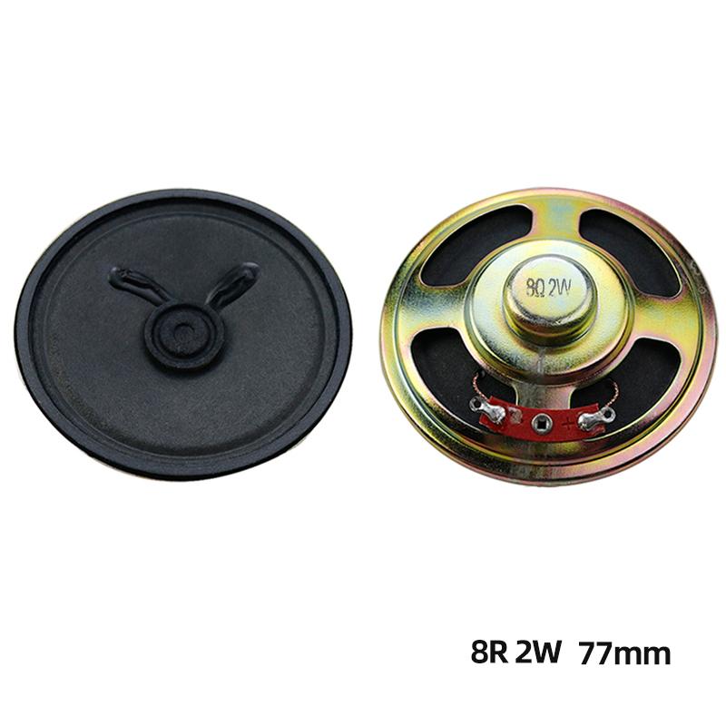 2PCS Ultra-Thin Mini Speaker 8 Ohms 2 Watt   8R 2W  Diameter20mm 40mm 50mm  66mm 77mm Loudspeaker  DIY Modification Loudspeakers