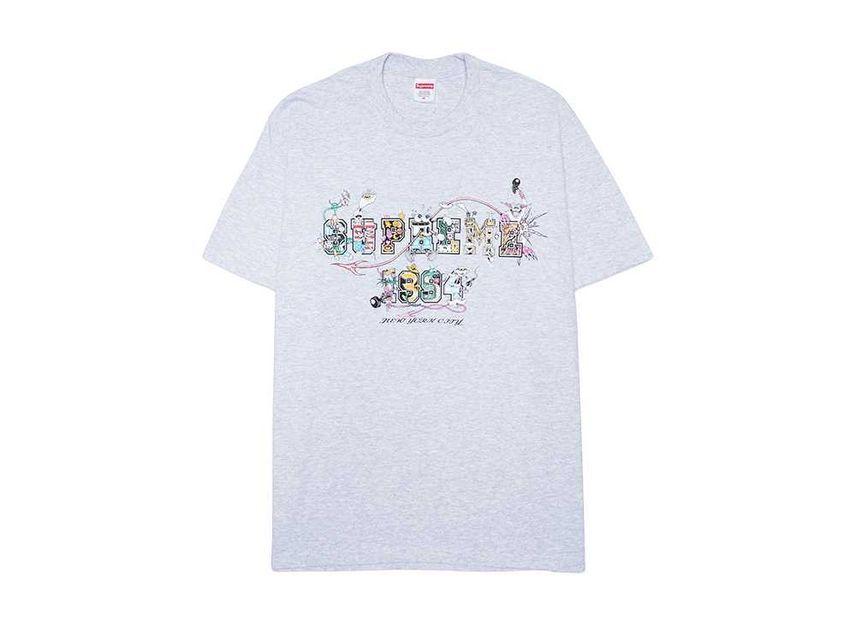 Supreme Varsity Tee Ash Grey M
