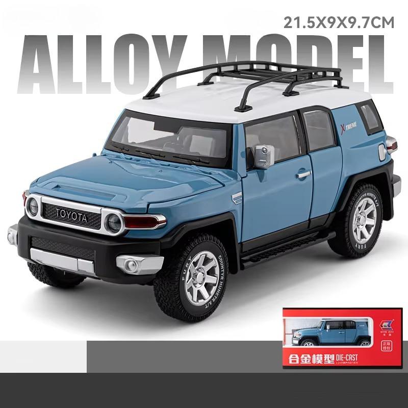 2026 New LICENSED 1:24 Toyota Cruiser FJ  Colooze Cross Country Off Road Vehicle Alloy Model SUV Simulated Sound Light Kid Birthday Gift Model