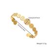 Vintage Geometric Openwork Titanium Steel Bracelet for Women Luxurious Fade-Resistant Stainless Steel Bracelet Creative Jewelry